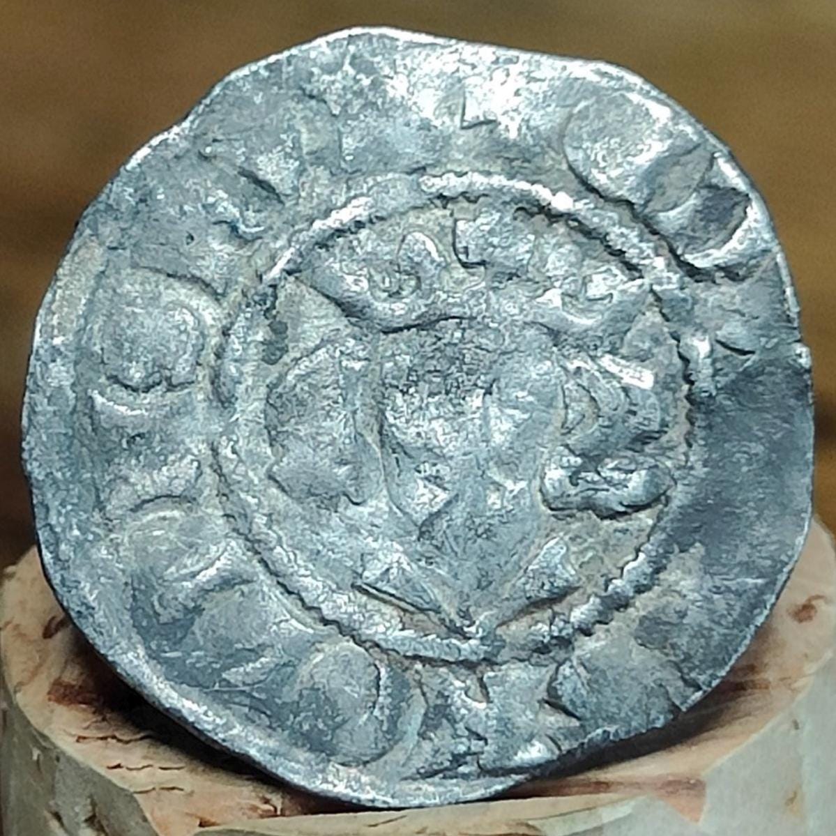 King Edward I Medieval hammered silver penny coin, 700 years old