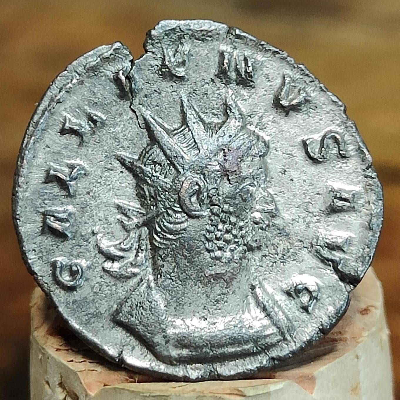 Gallienus Roman coin, 3rd century ancient Antoninianus