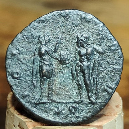 Aurelian Antoninianus with Jupiter reverse, ancient Roman double denarius coin