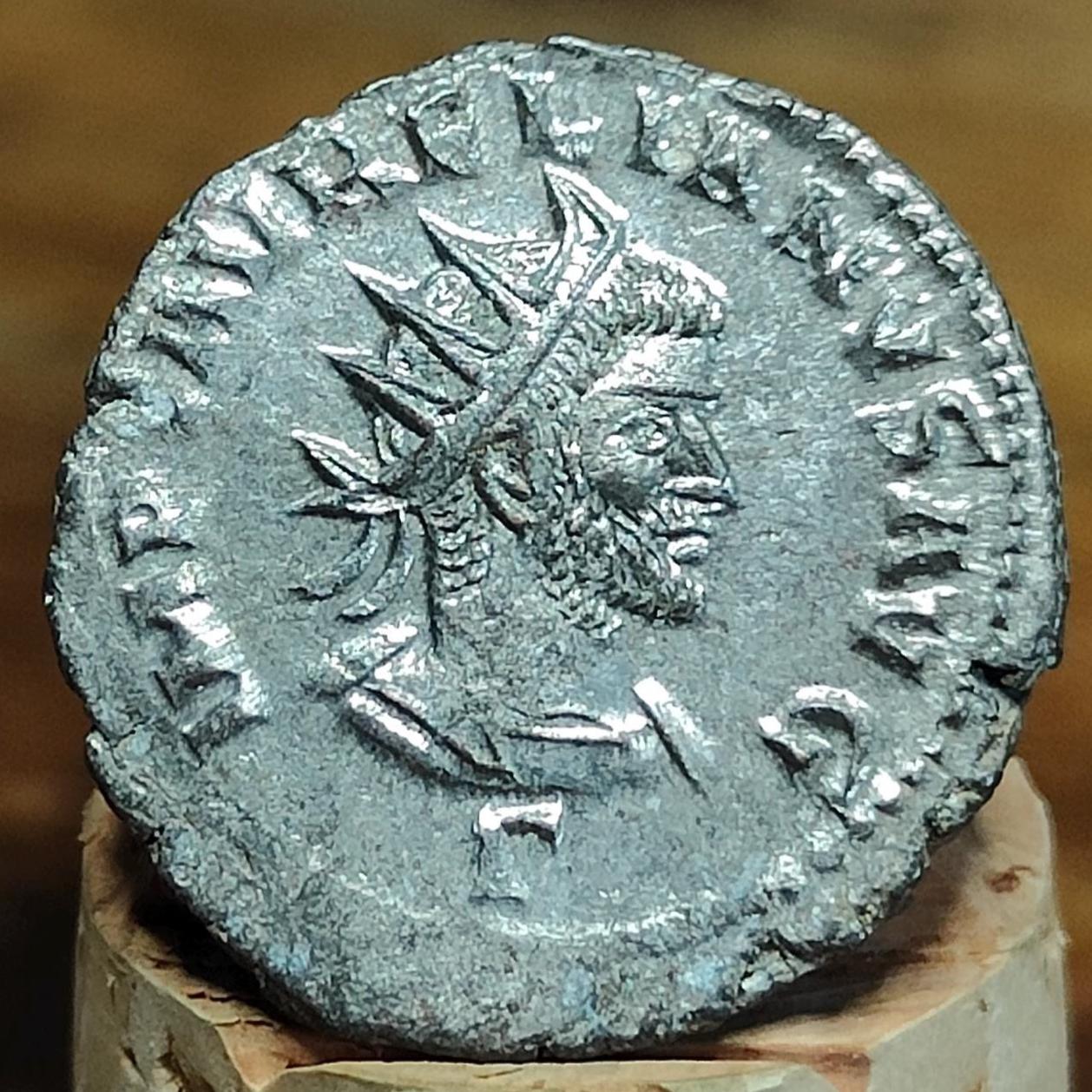 Rare - Vabalathus and Aurelian Roman Antoninianus, ancient double denarius coin