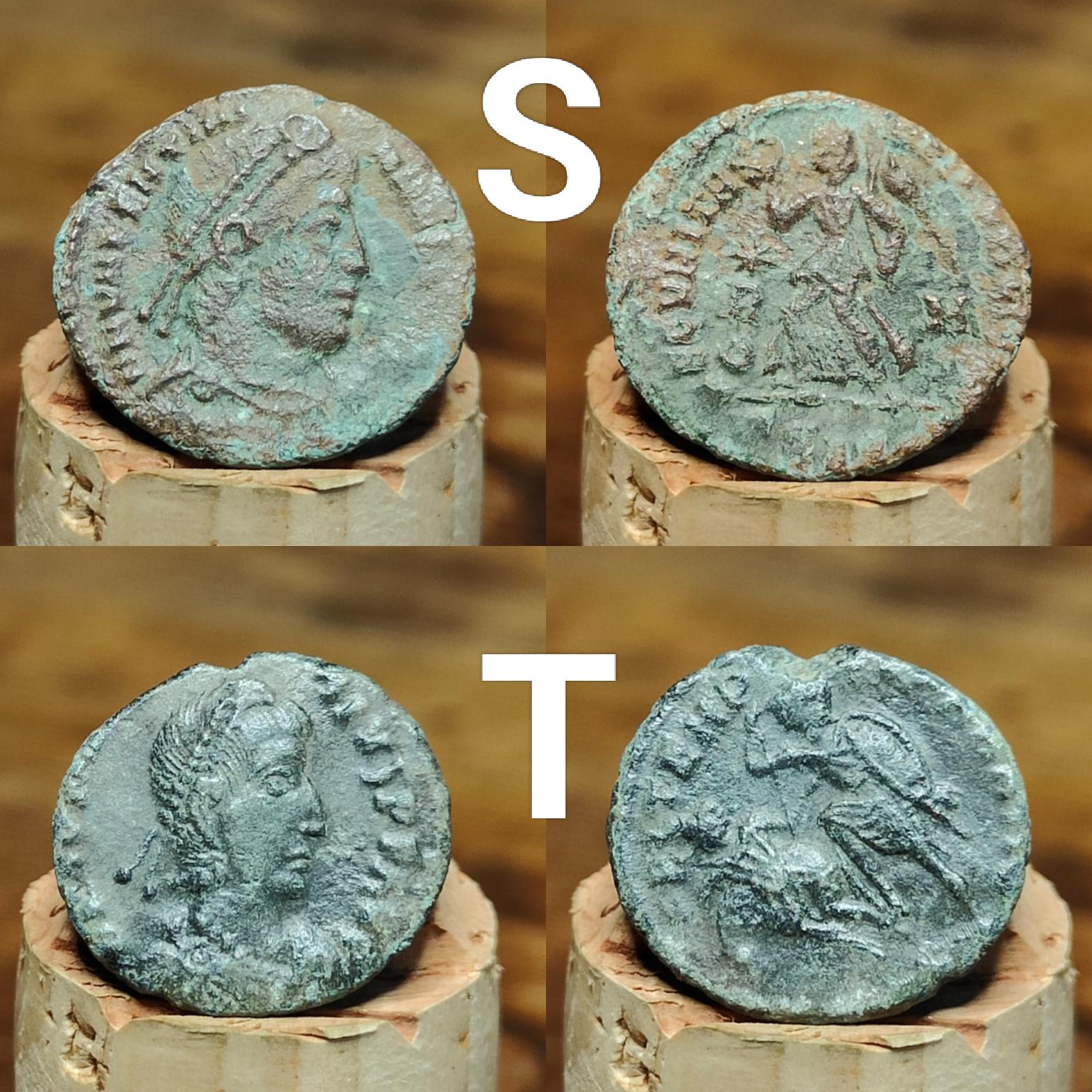 Roman coins, 4th century ancient nummus