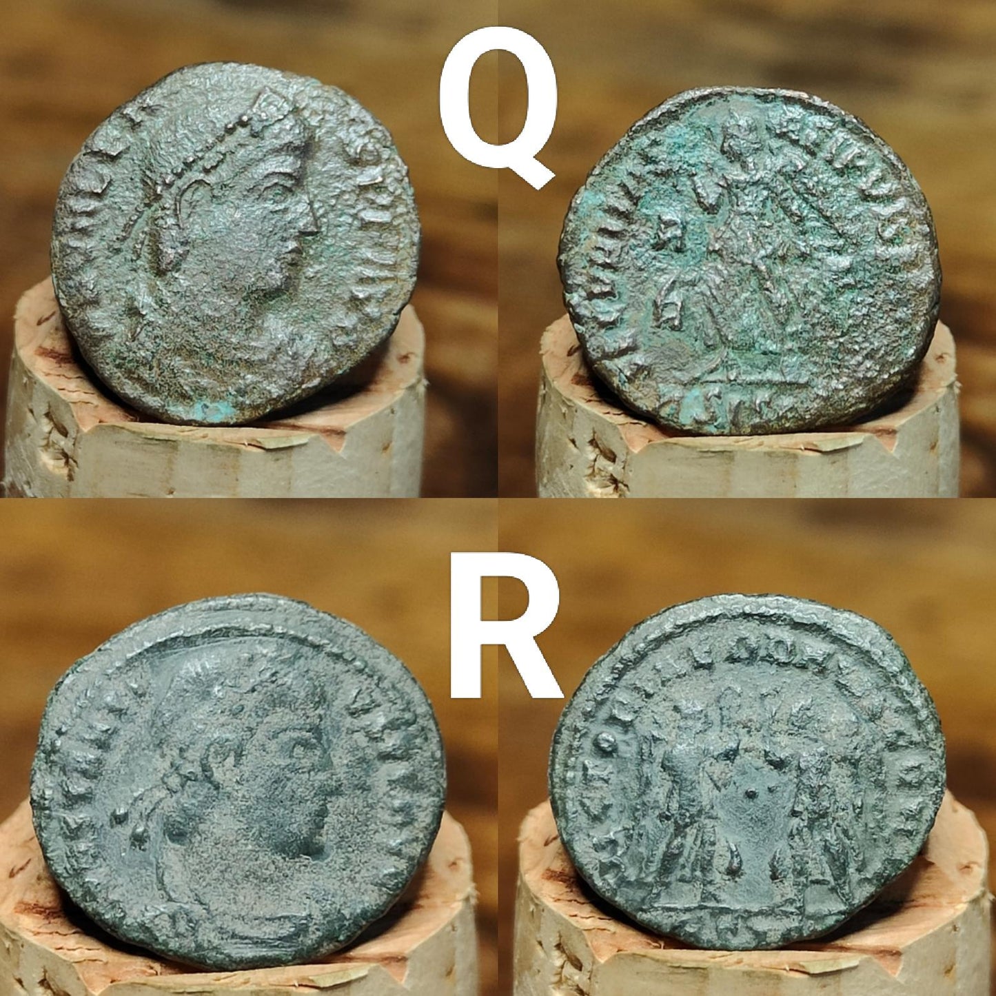 Roman coins, 4th century ancient nummus