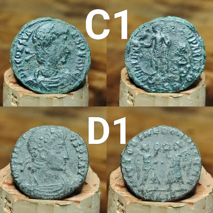Roman coins, 4th century ancient nummus