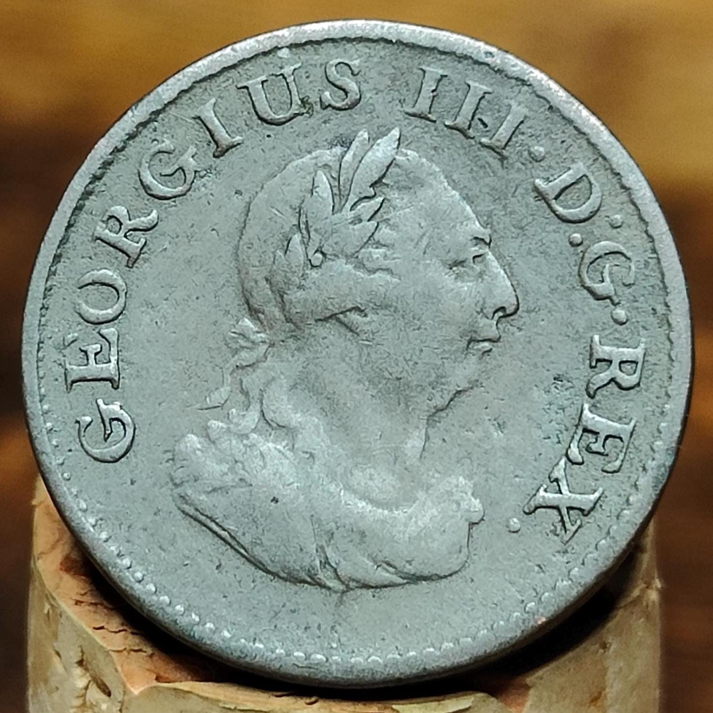 George III Irish Farthing, dated 1806 - Hibernia Georgian/ US colonial coin