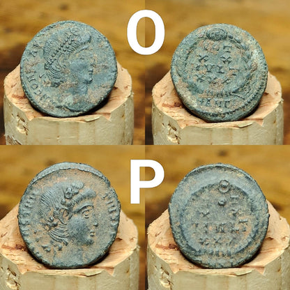Very Fine Roman coins, 4th century ancient Nummus