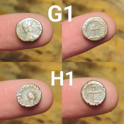 Ancient Roman/Greek minim coins, Genuine tiny coins over 1600 years old
