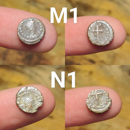 Ancient Roman/Greek minim coins, Genuine tiny coins over 1600 years old