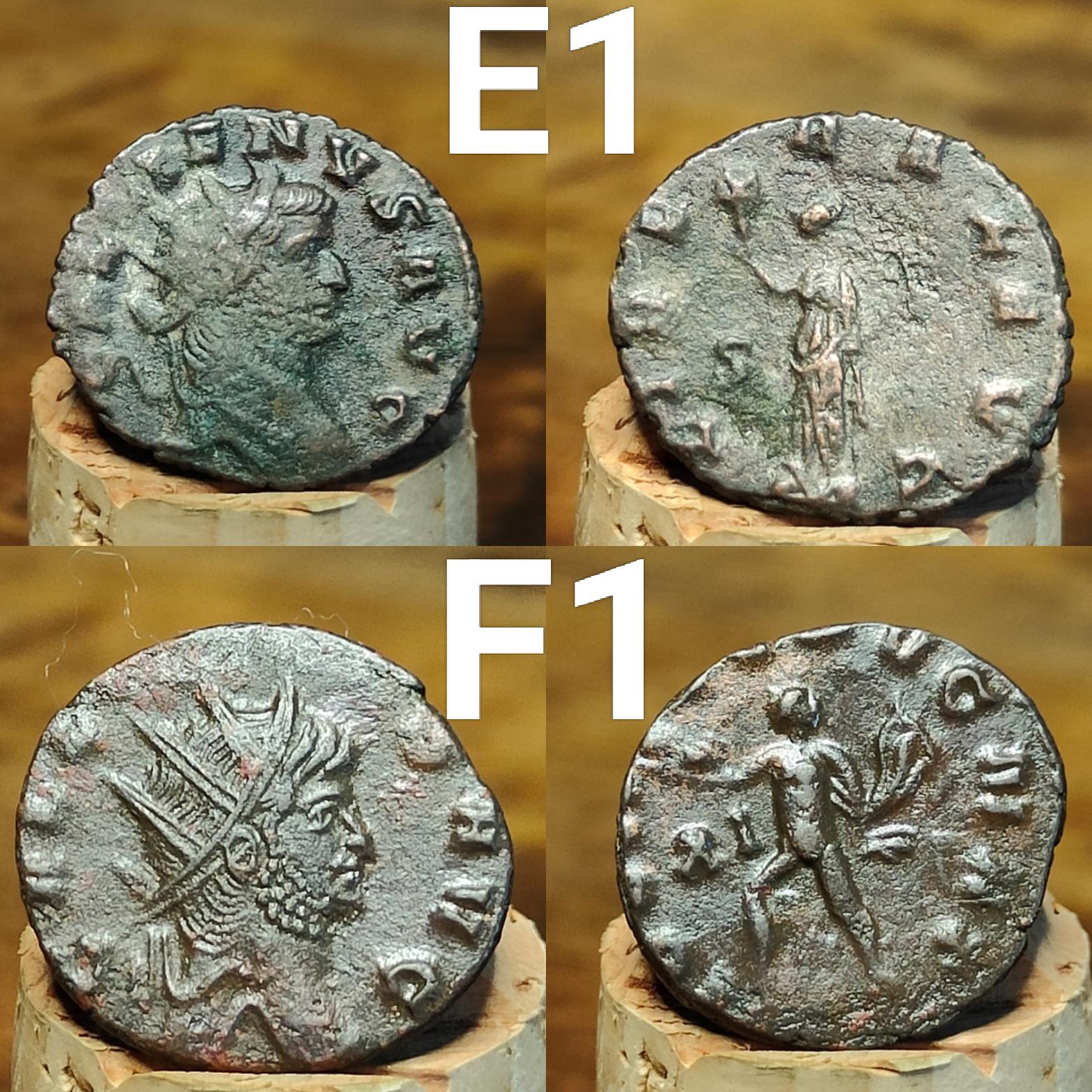 Gallienus Roman coins AE3, 3rd century ancient Antoninianus