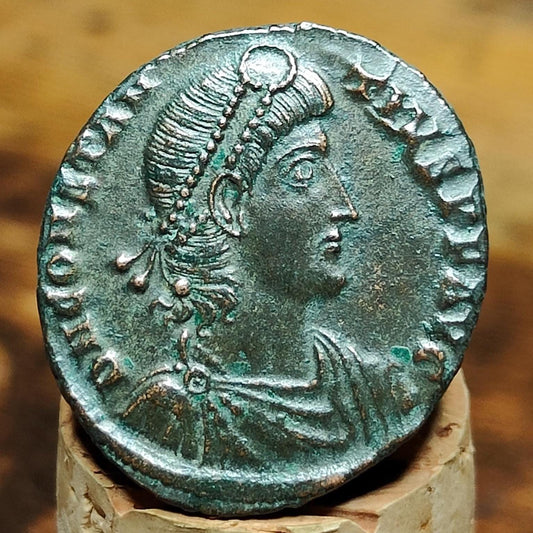 Constantius II Maiorina with fallen horseman reverse, high grade ancient Roman coin