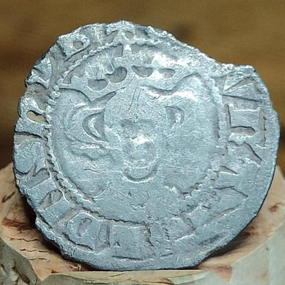 Medieval hammered silver penny coin of King Edward I, 700 years old