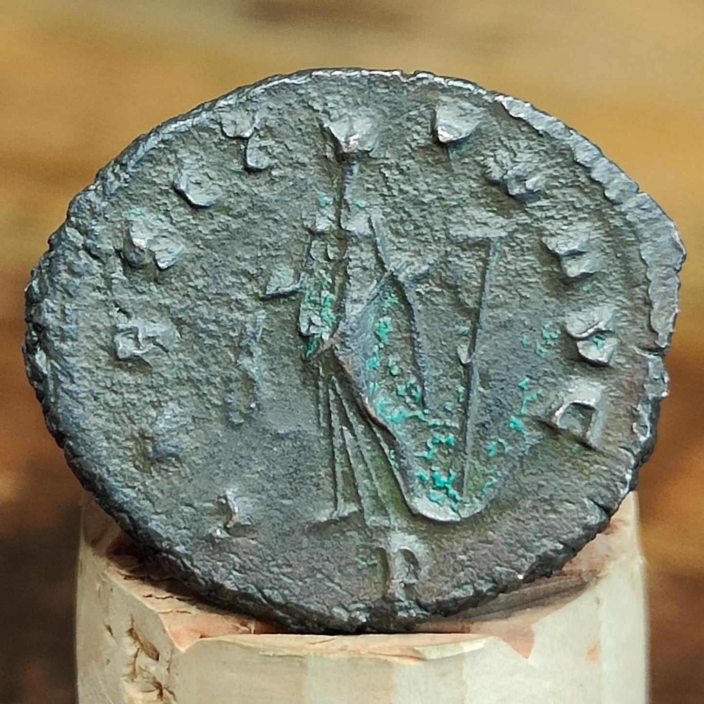 Gallienus Roman coin Laetitia reverse, 3rd century ancient Antoninianus