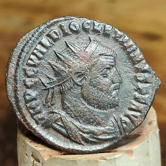 Diocletian Roman Antoninianus with Jupiter reverse, ancient double denarius coin