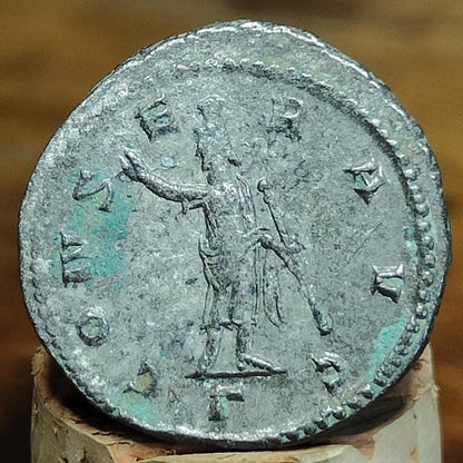 Claudius II Roman coin, Serapis reverse, Very Fine 3rd century ancient Antoninianus