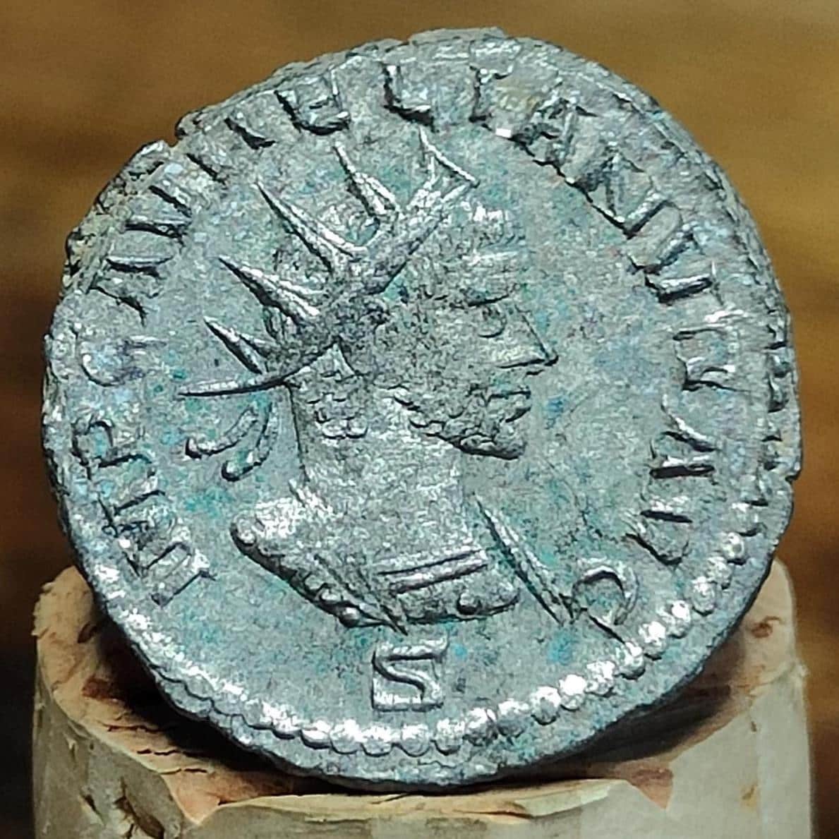 Rare - Vabalathus and Aurelian Roman Antoninianus, ancient double denarius coin
