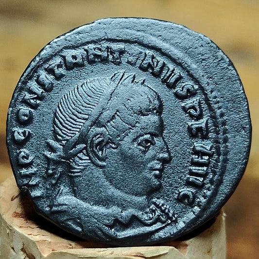 Constantine the Great Roman coin with Sol reverse, high grade ancient Nummus