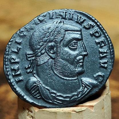 Licinius I Roman coin with Jupiter reverse, high grade ancient Follis