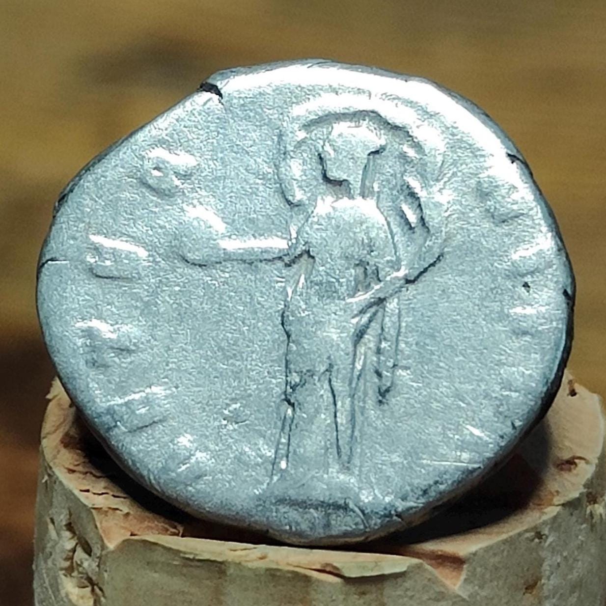 Faustina I with Aeternitas reverse Silver Denarius , Ancient roman coin