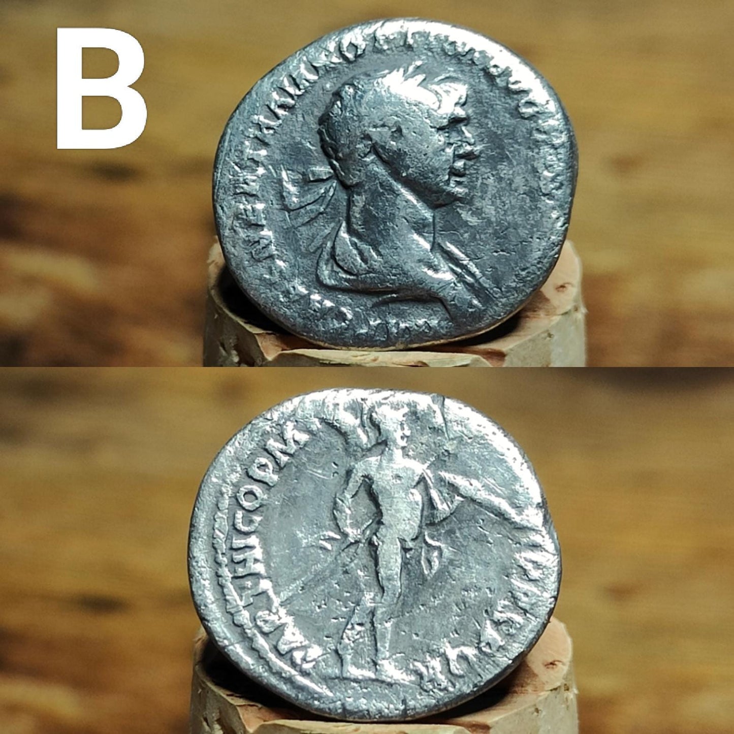 Genuine Roman silver Denarii from the 2nd century, ancient coins