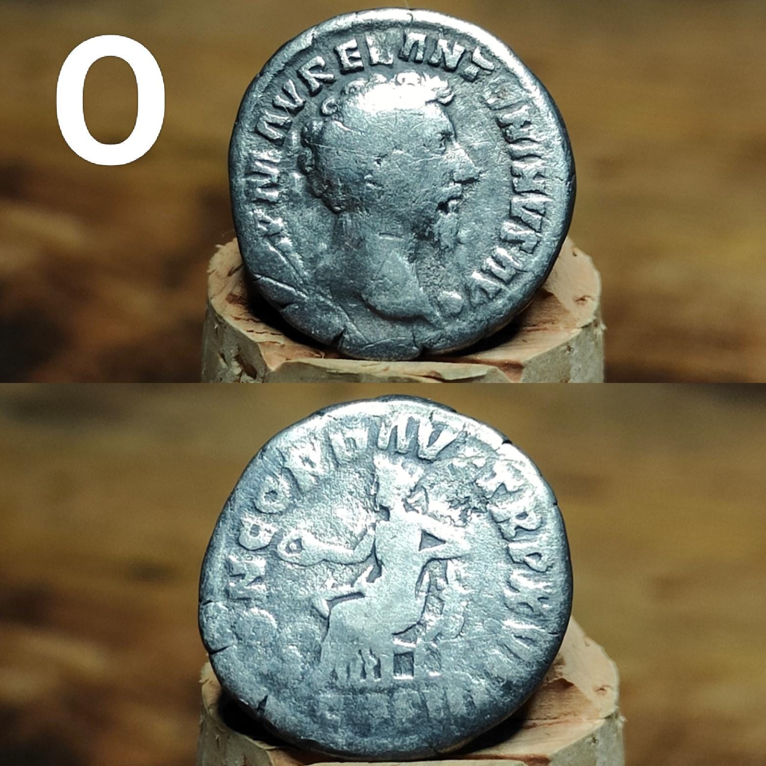 Genuine Roman silver Denarii from the 2nd century, ancient coins