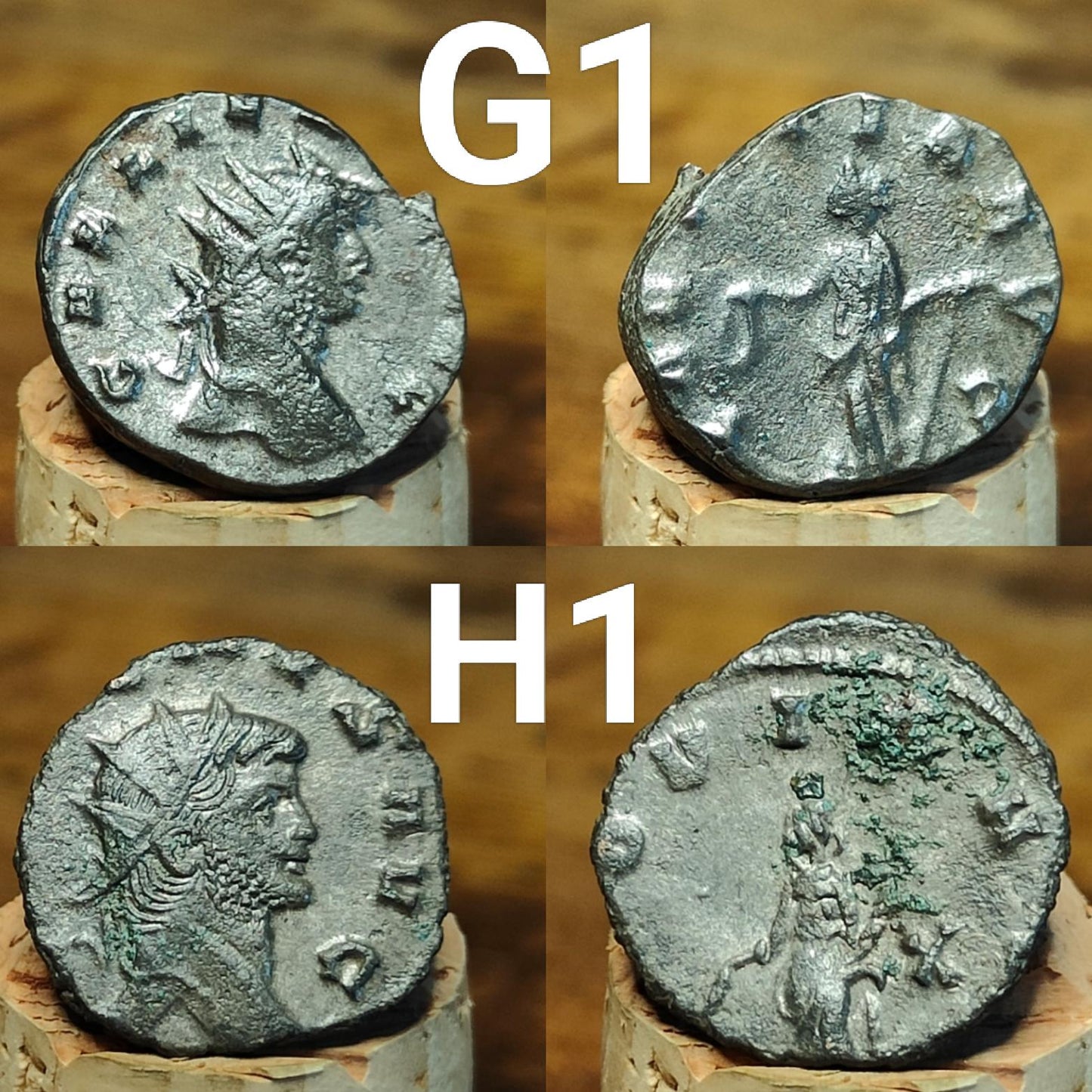 Gallienus Roman coins AE3, 3rd century ancient Antoninianus