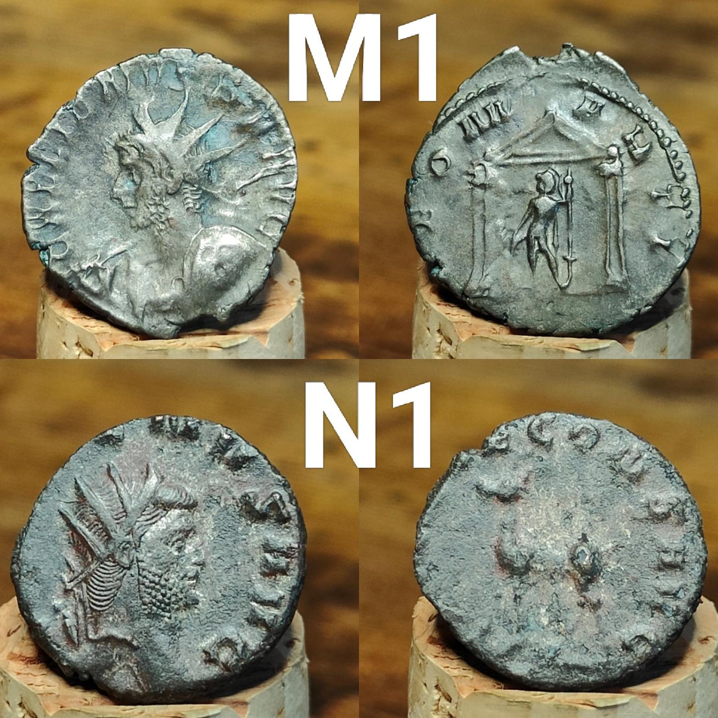 Gallienus Roman coins AE3, 3rd century ancient Antoninianus