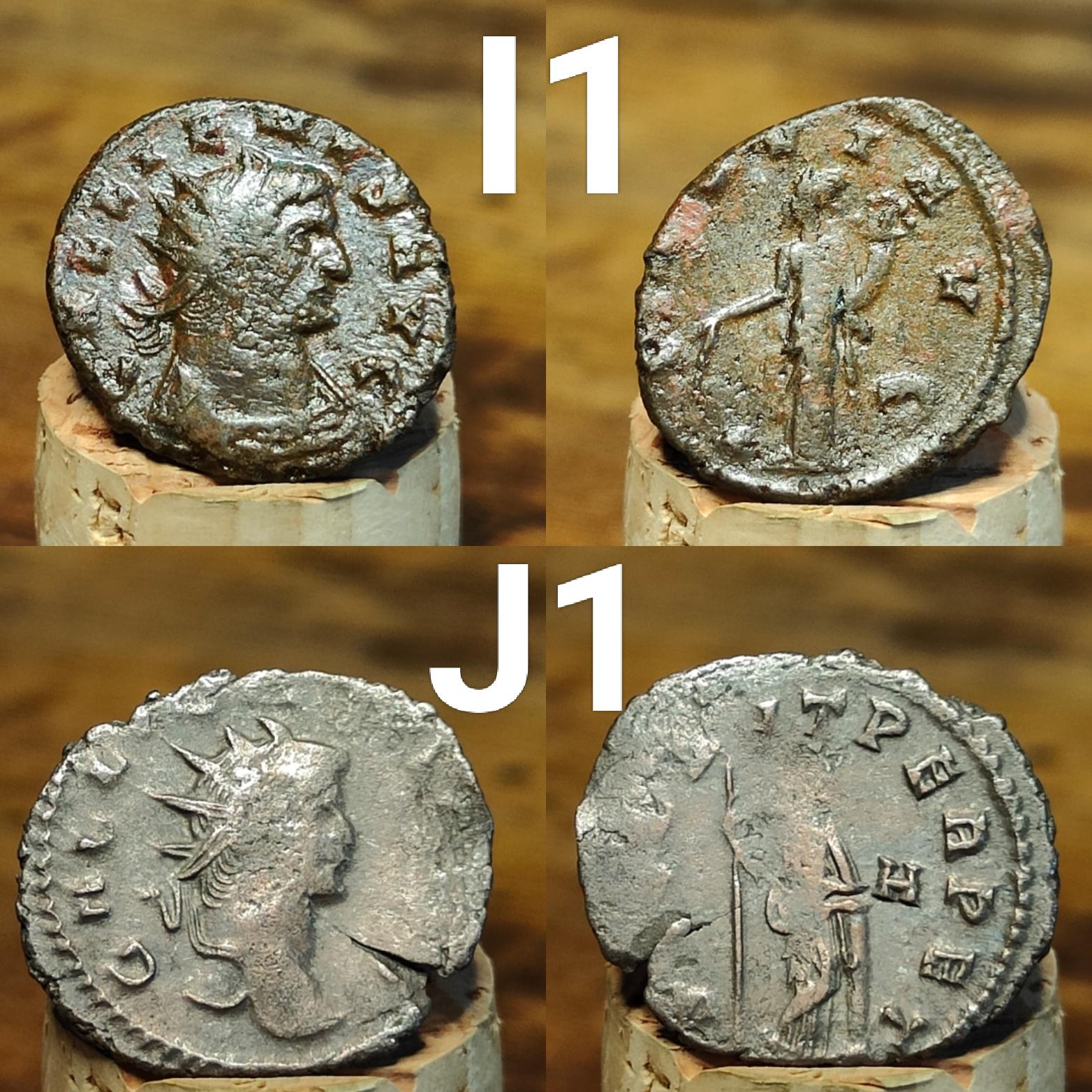 Gallienus Roman coins AE3, 3rd century ancient Antoninianus