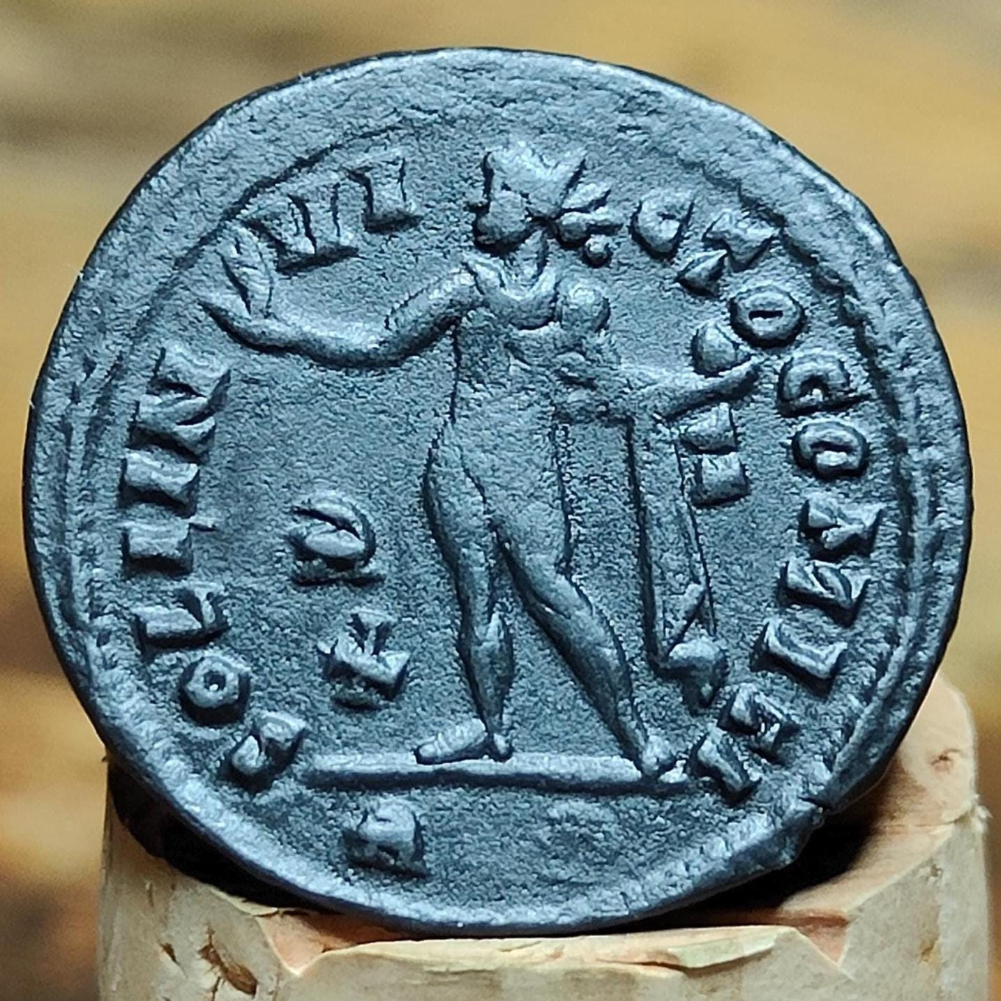 Constantine the Great Roman coin with Sol reverse, high grade ancient Nummus