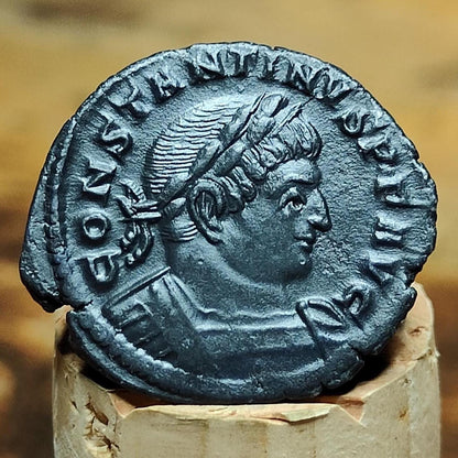 Constantine the Great Roman coin with Sol reverse, high grade ancient Nummus