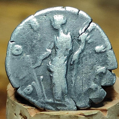 Antoninus Pius with Fortuna reverse Silver Denarius, Ancient roman coin