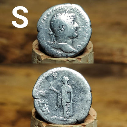 Genuine Roman silver Denarii from the 2nd century, ancient coins