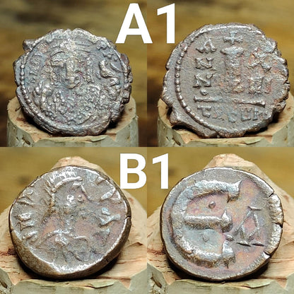 Ancient Byzantine Coins, Authentic Nummus of the Roman Empire