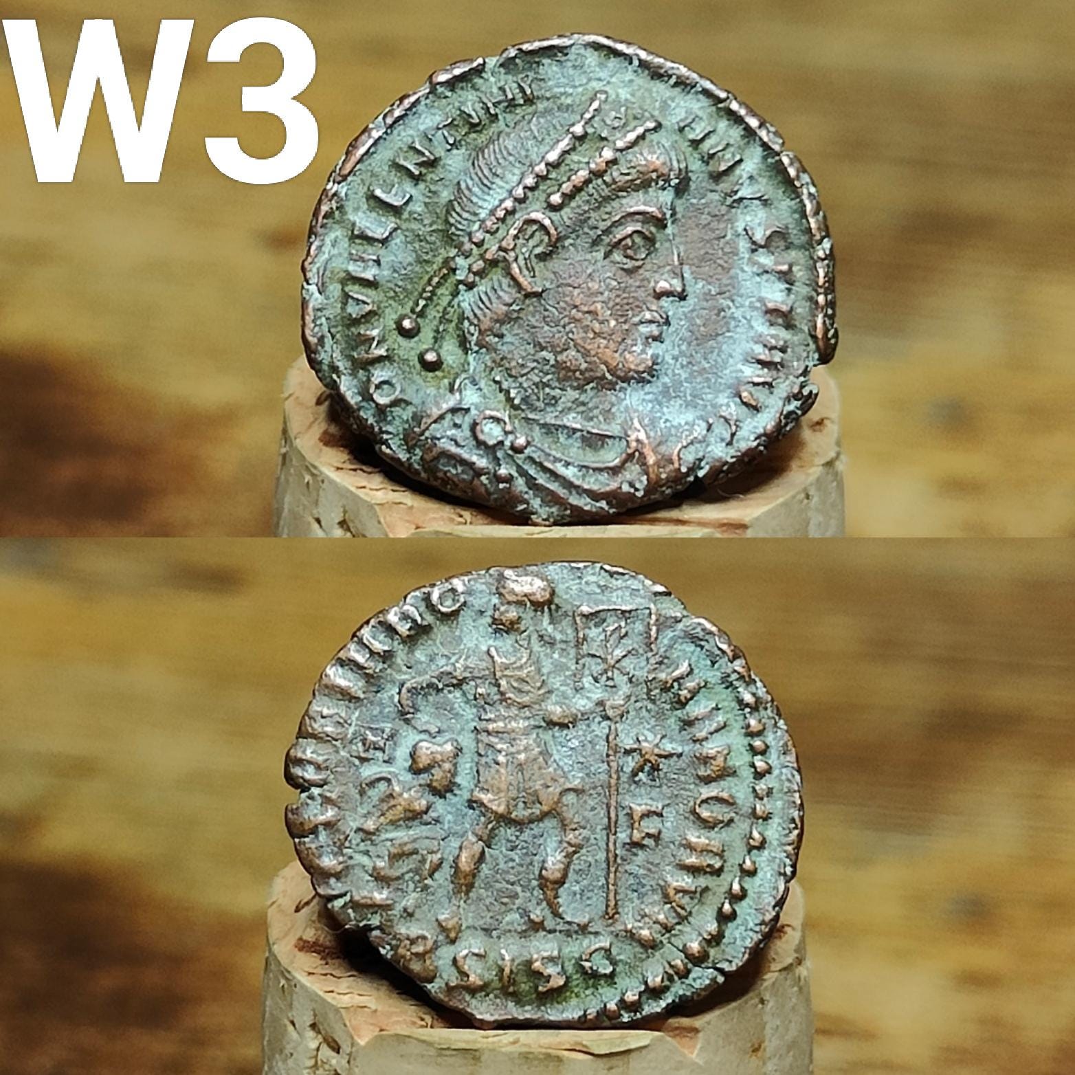 Cleaned Roman coins, ancient Nummus and Follis