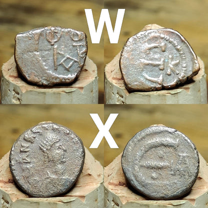 Ancient Byzantine Coins, Authentic Nummus of the Roman Empire