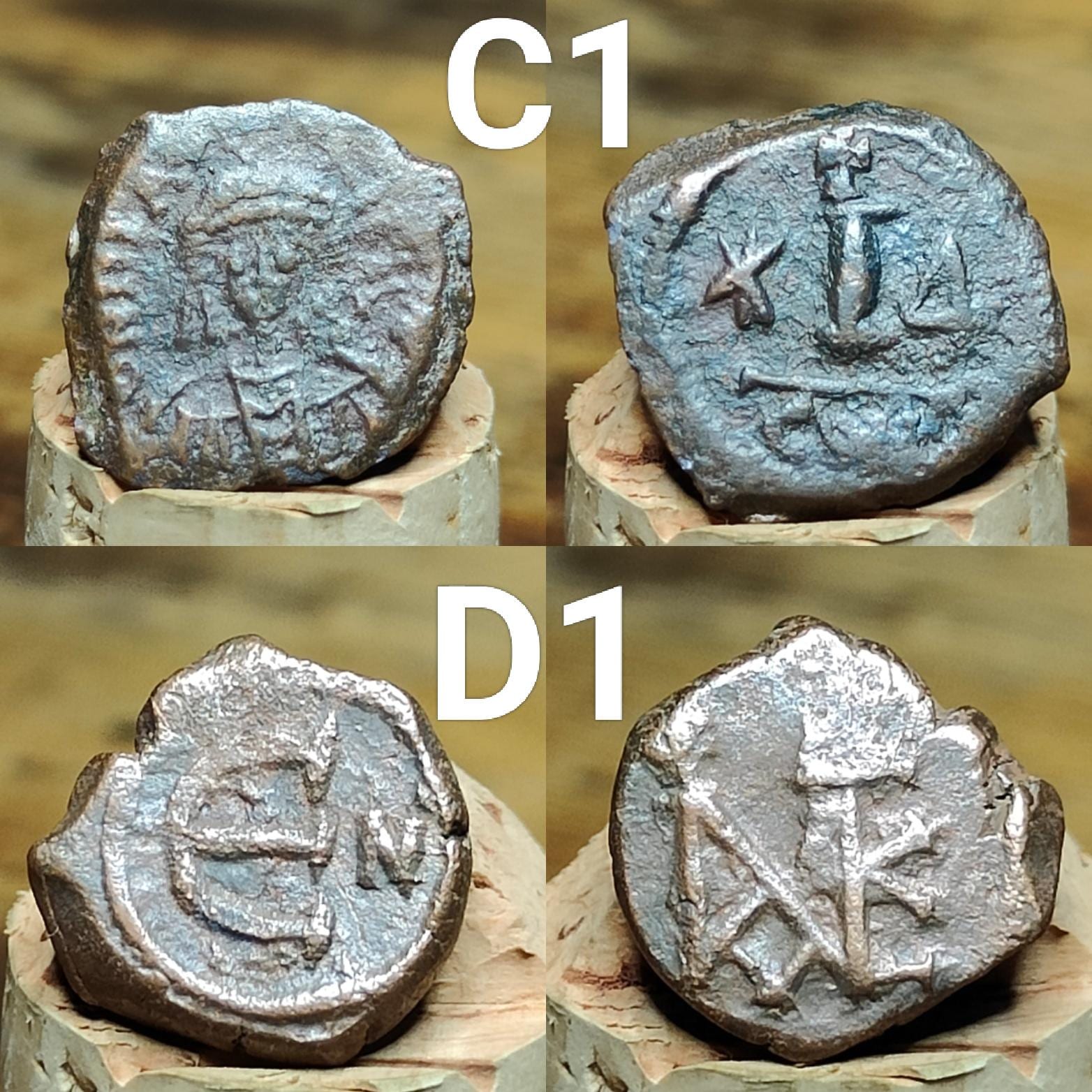 Ancient Byzantine Coins, Authentic Nummus of the Roman Empire