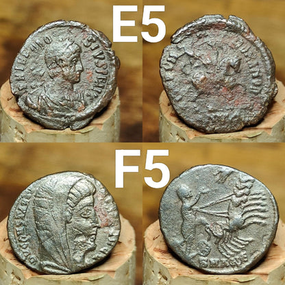 Genuine Roman coins, 4th century ancient Nummus