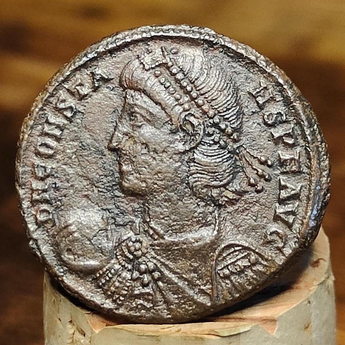 Constantius II Centenionalis with captive reverse, AE2, ancient Roman ...
