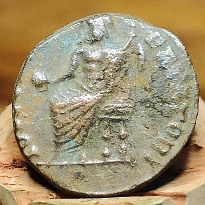 Christian persecution issue roman coin featuring Jupiter and Victory