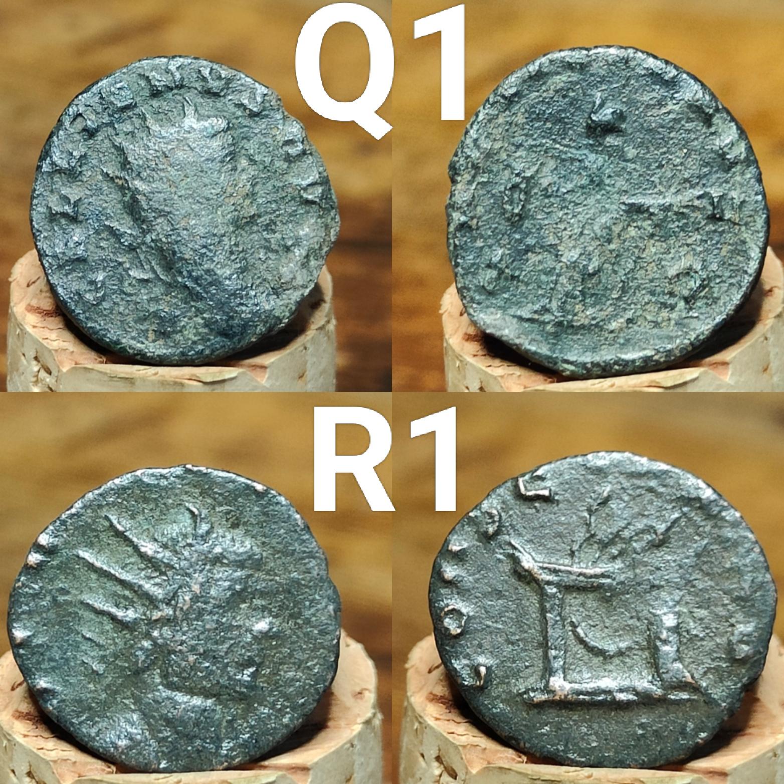 Roman coins, 4th century ancient nummus