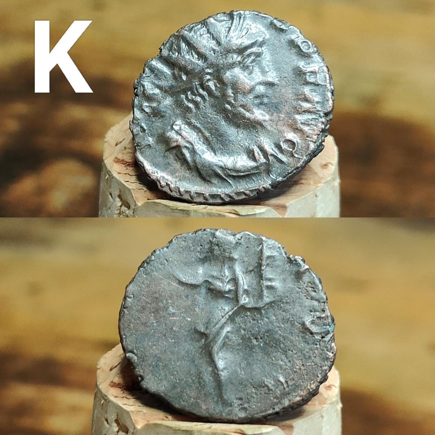 Ancient Roman coins, 3rd century ancient Antoninianus, 1700 years old