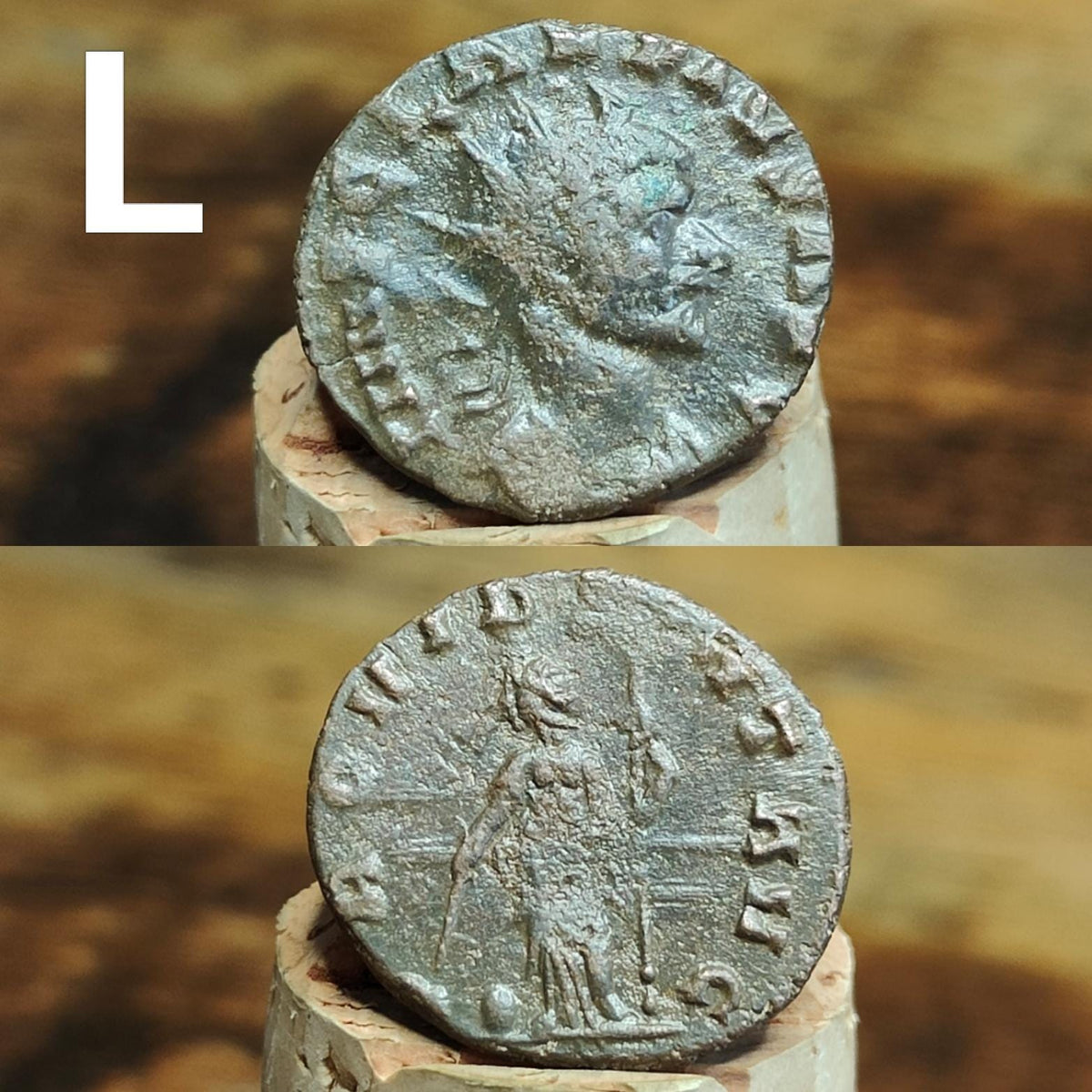 Ancient Roman coins, 3rd century ancient Antoninianus, 1700 years old