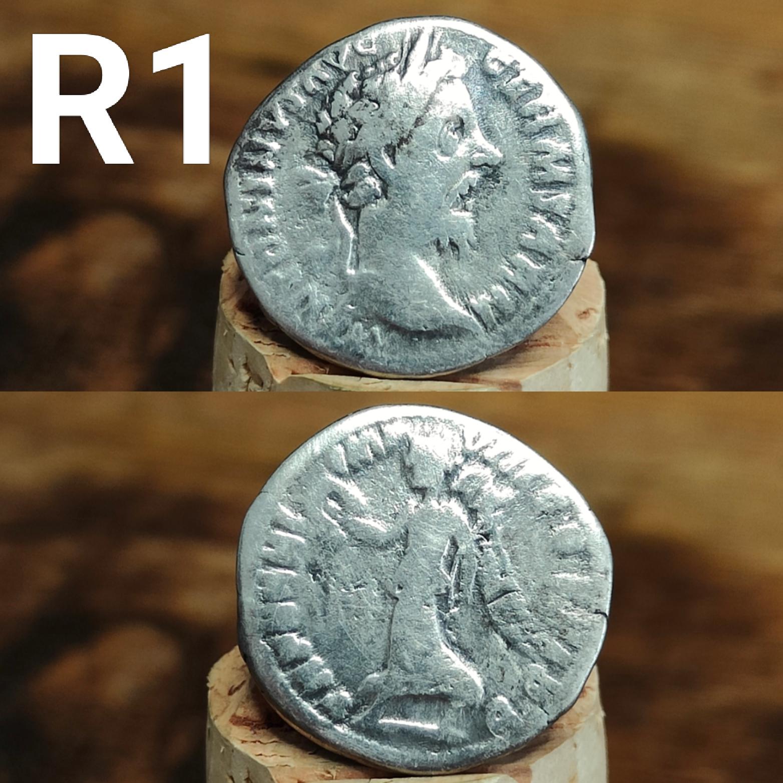 Authentic Roman silver Denarii featuring emperor of Rome, 1800 years old!