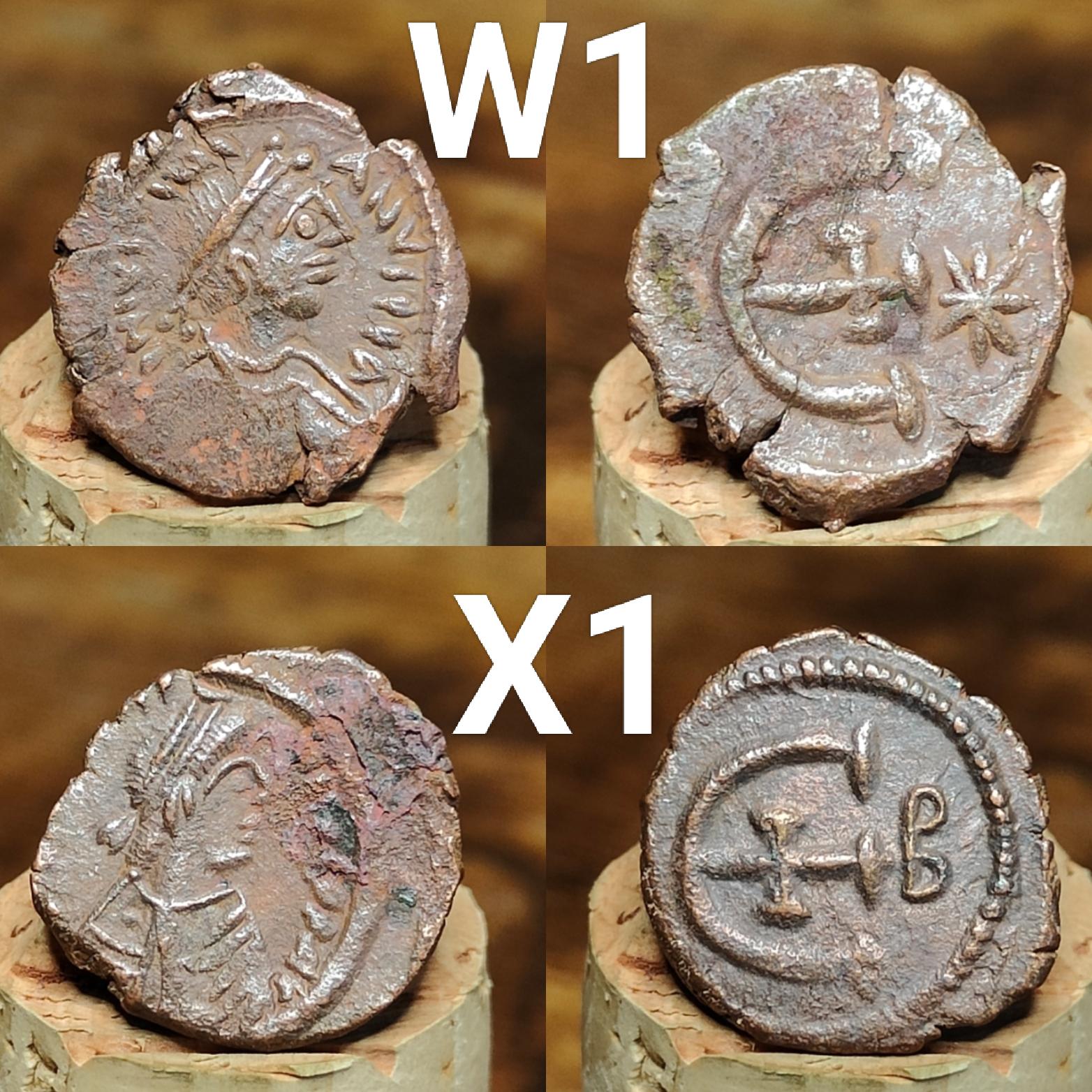 Ancient Byzantine Coins, Authentic Nummus of the Roman Empire