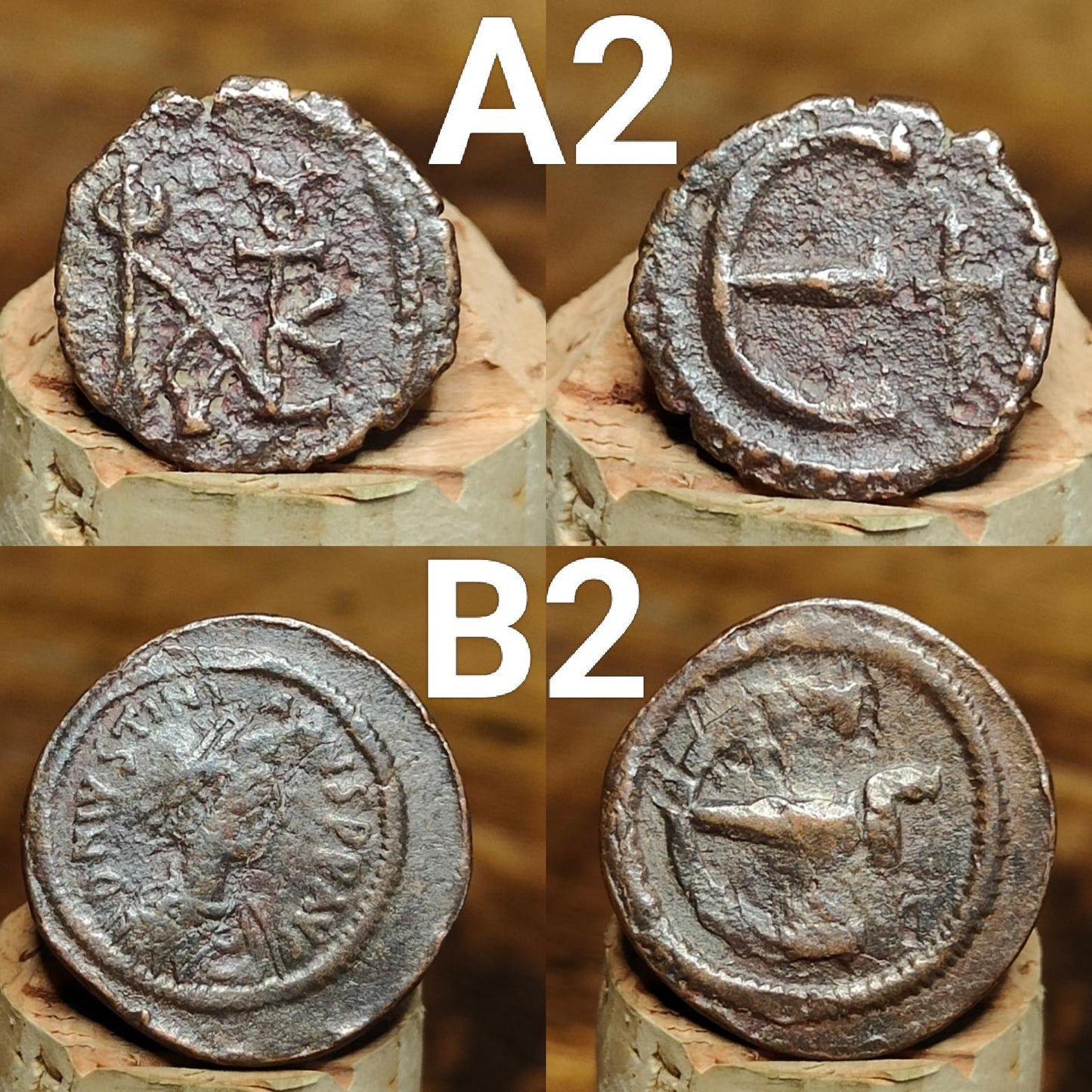 Ancient Byzantine Coins, Authentic Nummus of the Roman Empire