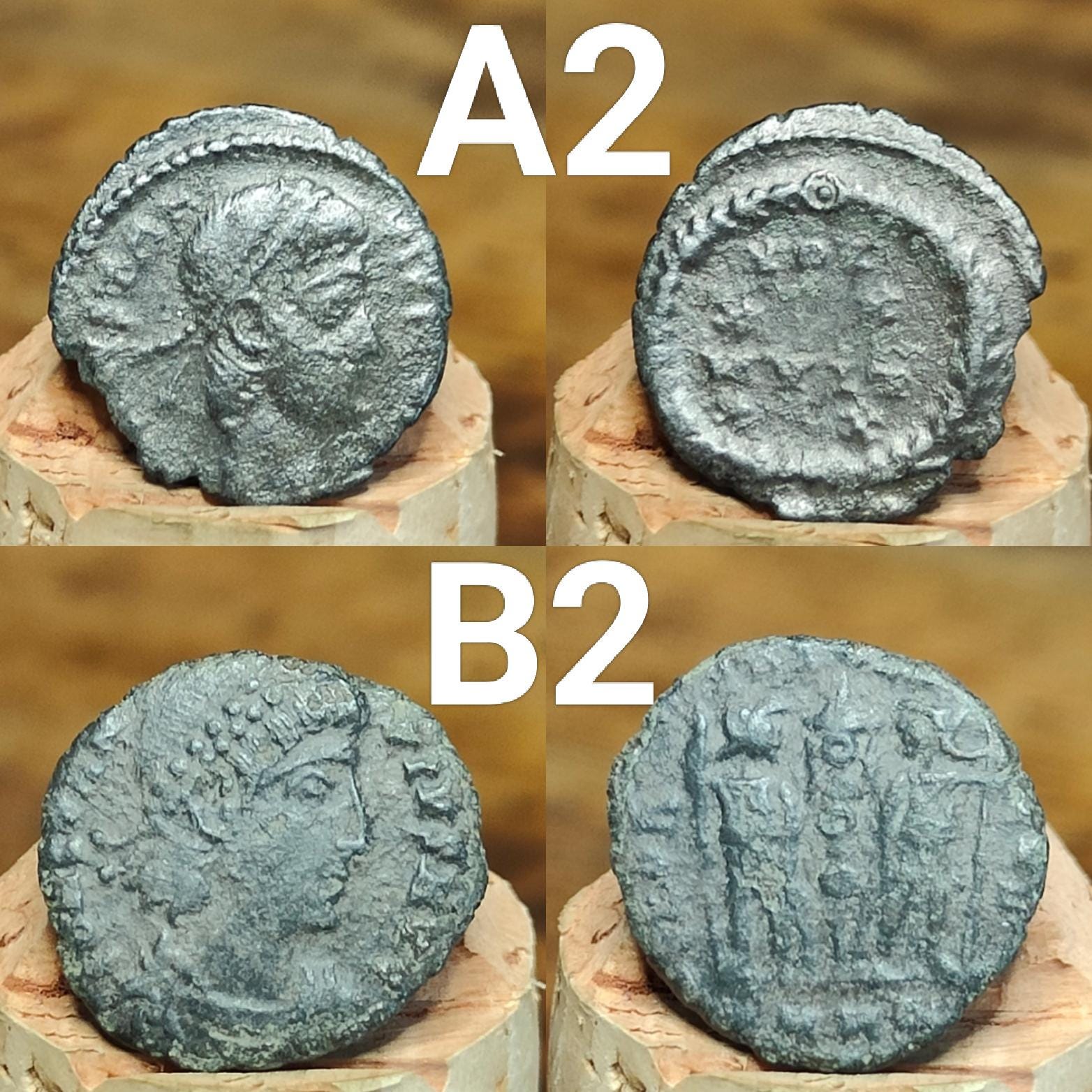 Roman coins, 4th century ancient nummus