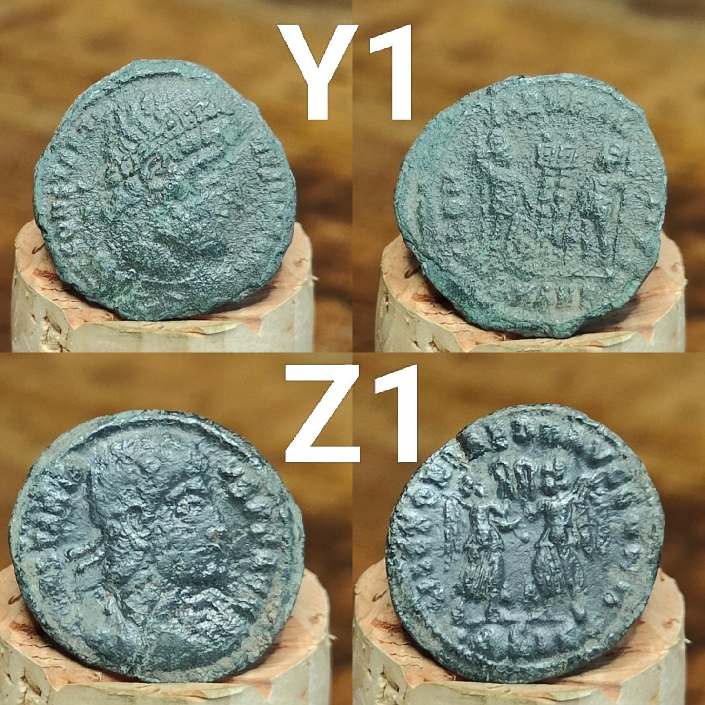 Roman coins, 4th century ancient nummus