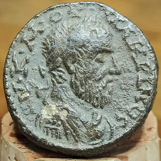 Macrinus provincial issue Roman Coin, 217-218 AD, Antioch, Ancient Semis
