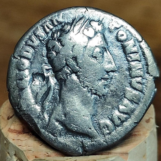 Commodus Silver Denarius with Liberalitas reverse, Ancient roman coin