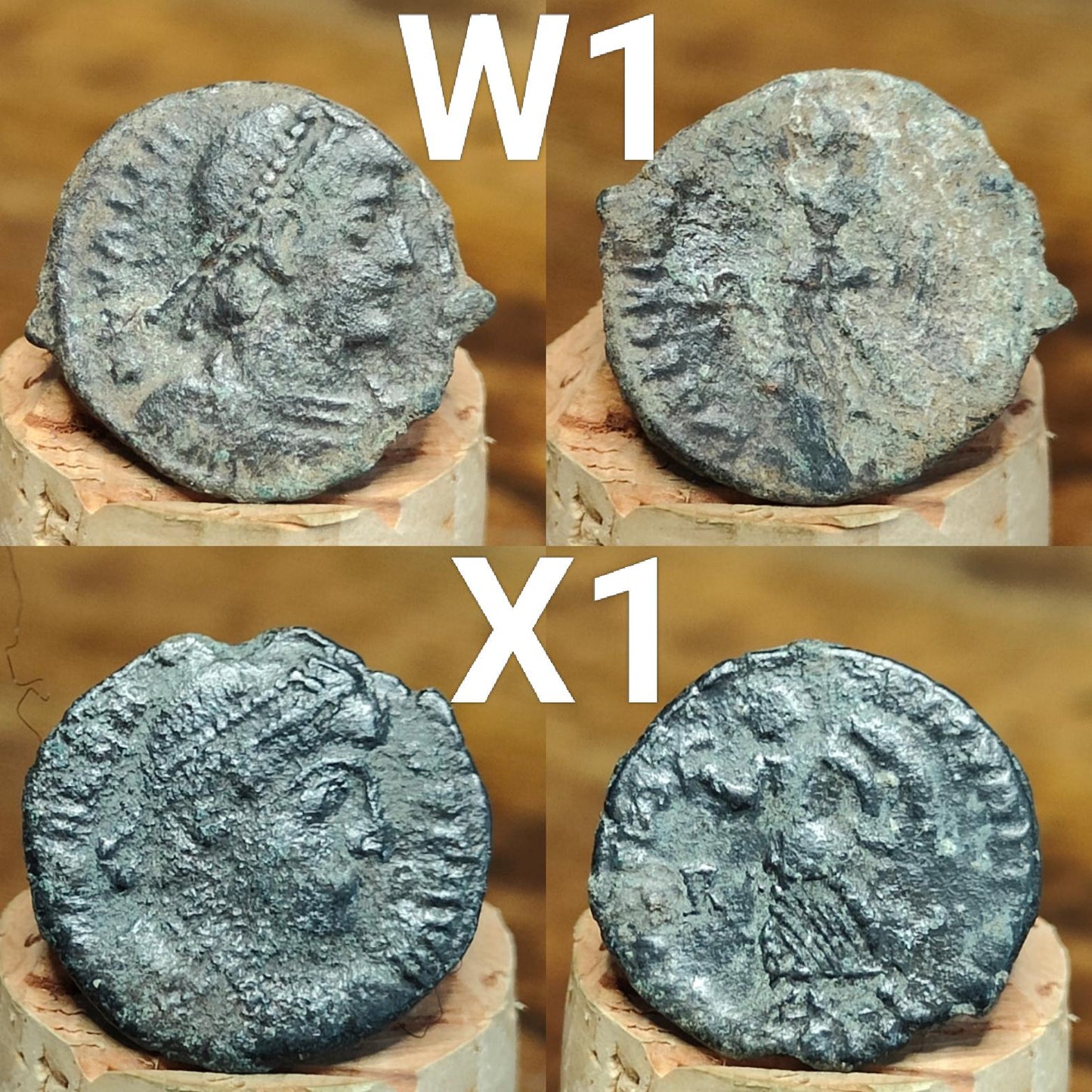 Roman coins, 4th century ancient nummus