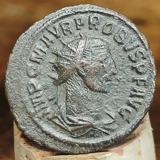 Probus Antoninianus, wreath reverse, ancient Roman double denarius coin