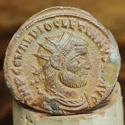 Diocletian Roman Antoninianus with Jupiter reverse, ancient double denarius coin